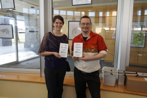 Sylvia Hollis and Neville Hiatt at the Launch